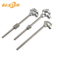 1200C Industrial temperature sensor armored k type Stainless steel tube thermocouple